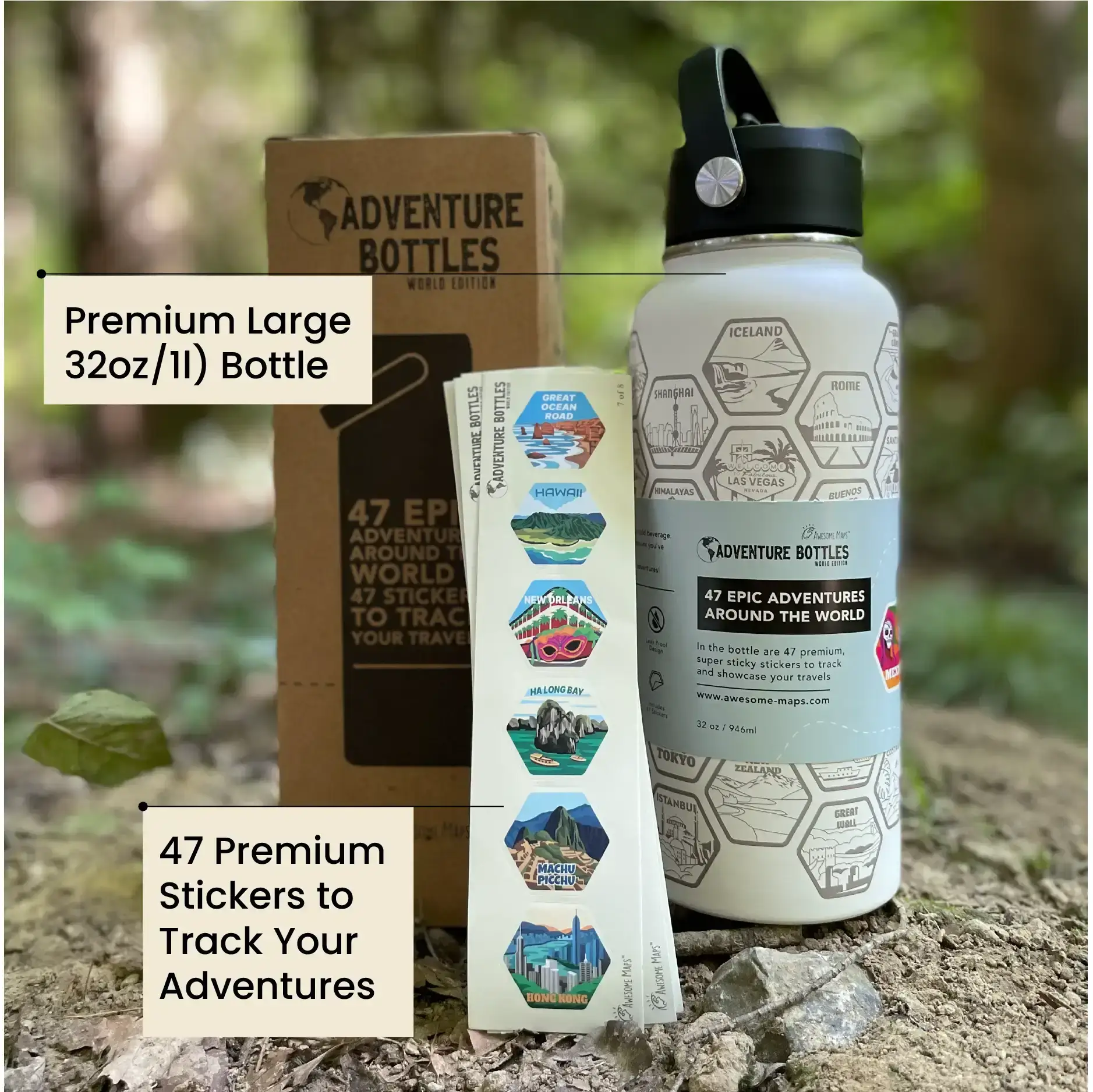 Bucketlist Map Towel & Bottle Bundle - Image 6