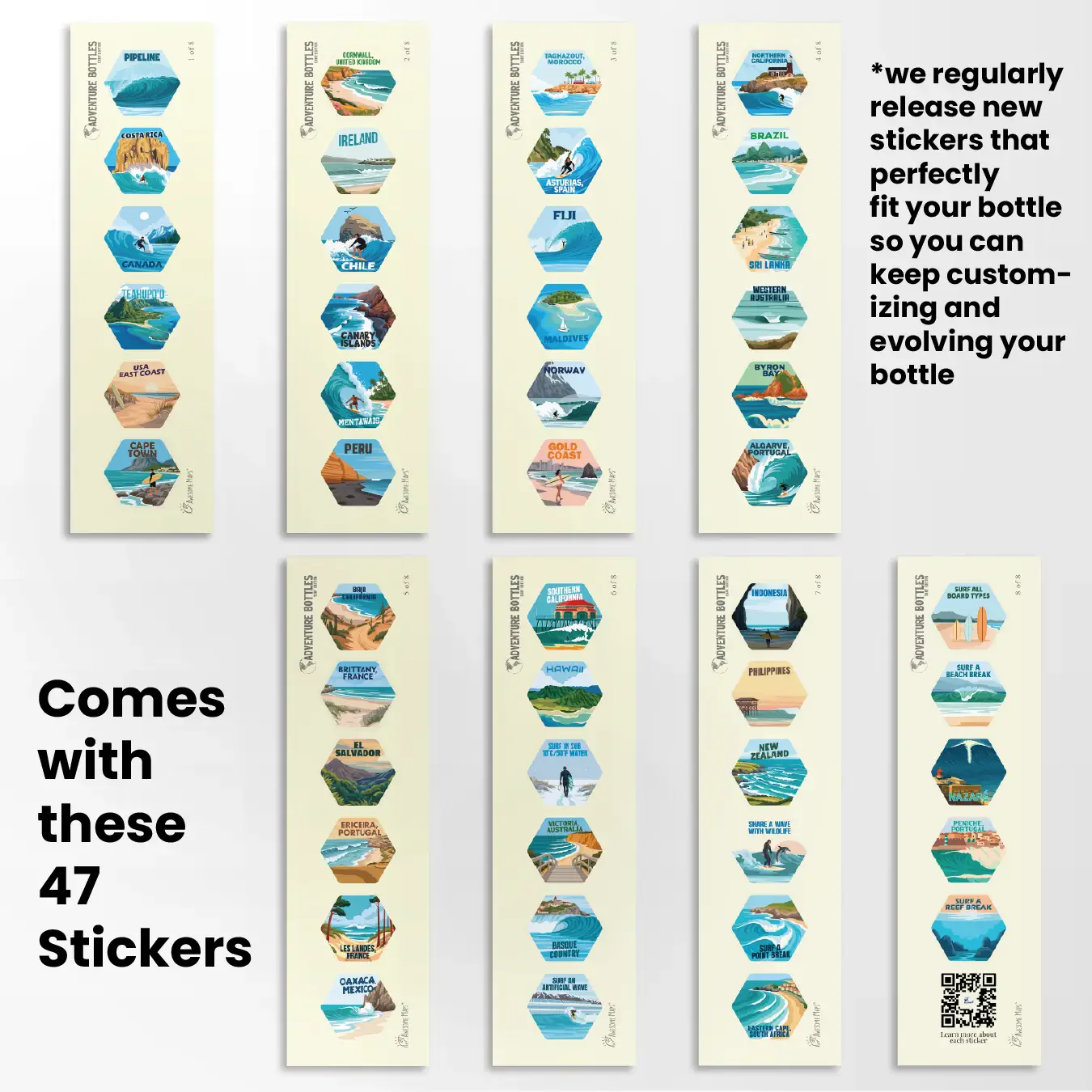 Surf Adventure Bottle + Stickers - Image 3